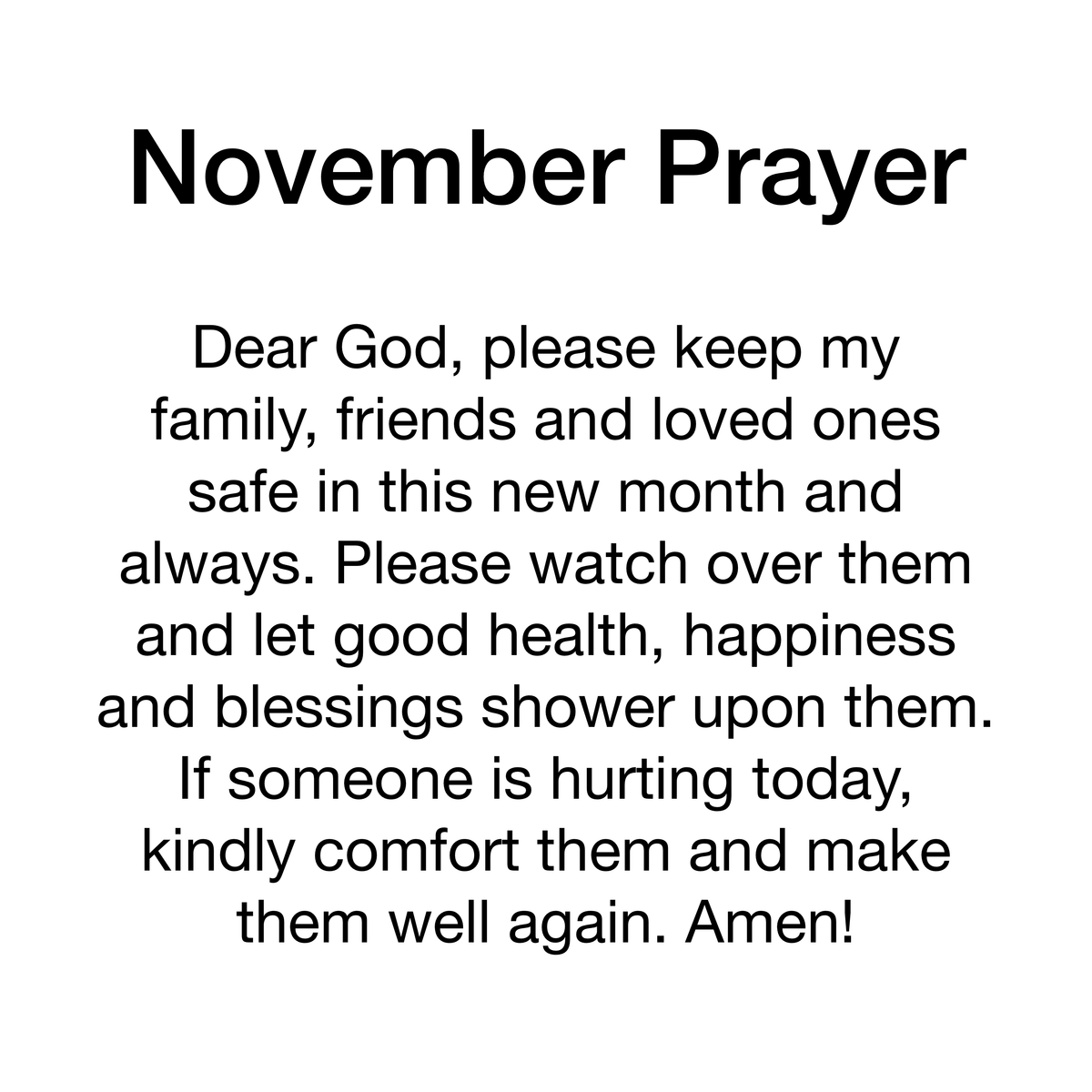 Prayer for November 🙏 Marcus Stanley