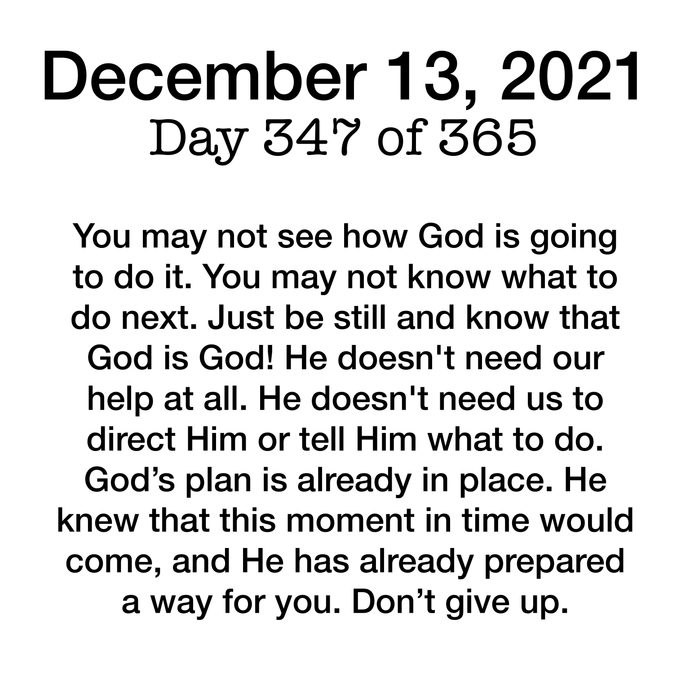 December 13 Devotional