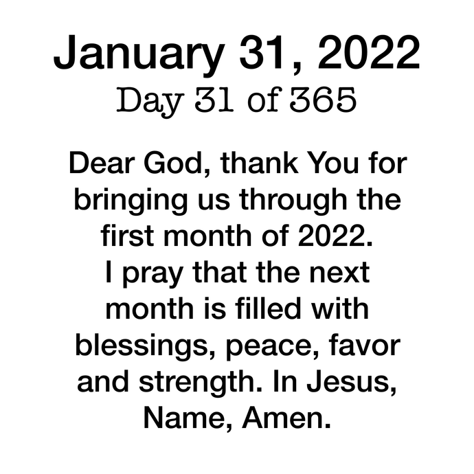Day 31 Devotional