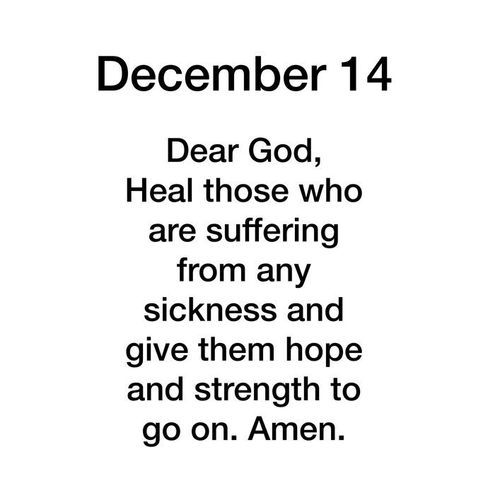 December 14 Message