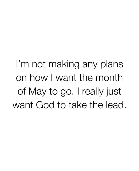 Take the lead in May