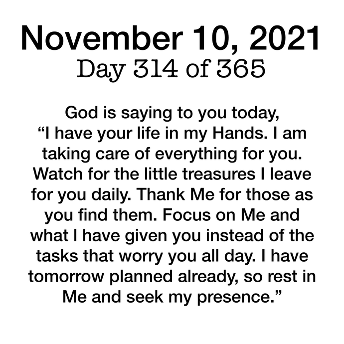 November 10 Devotional