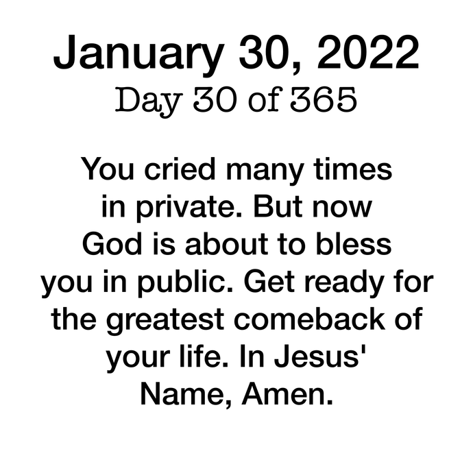 Day 30 Devotional