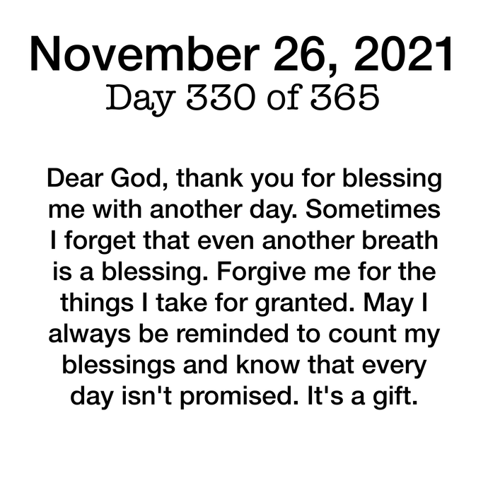 November 26 Devotional