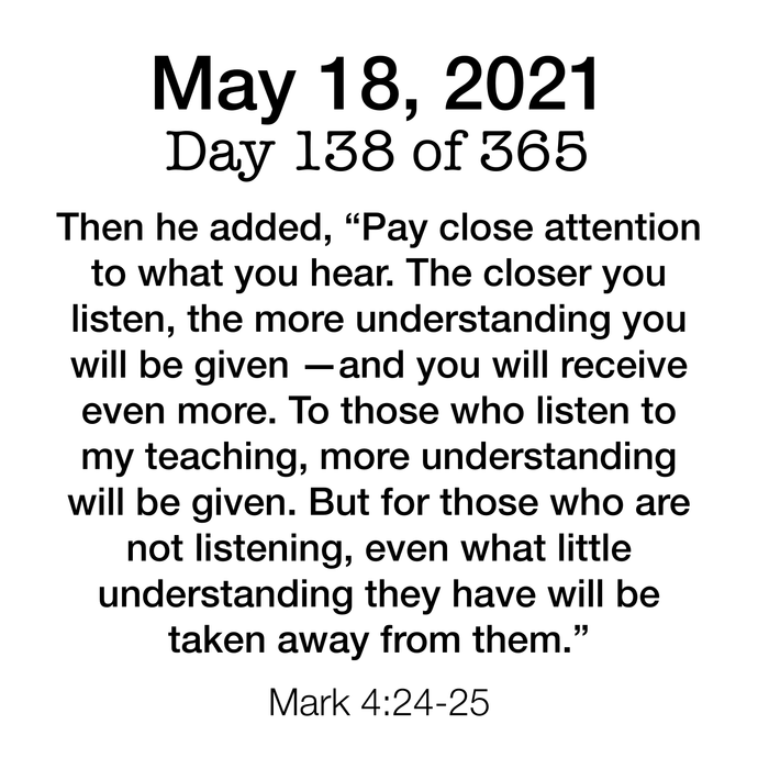 Scripture Day 138