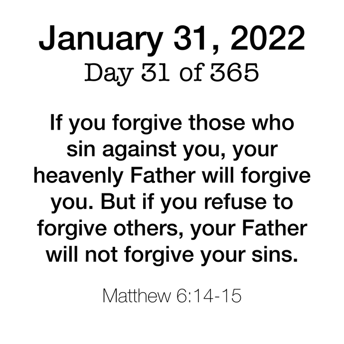 Day 31 Scripture