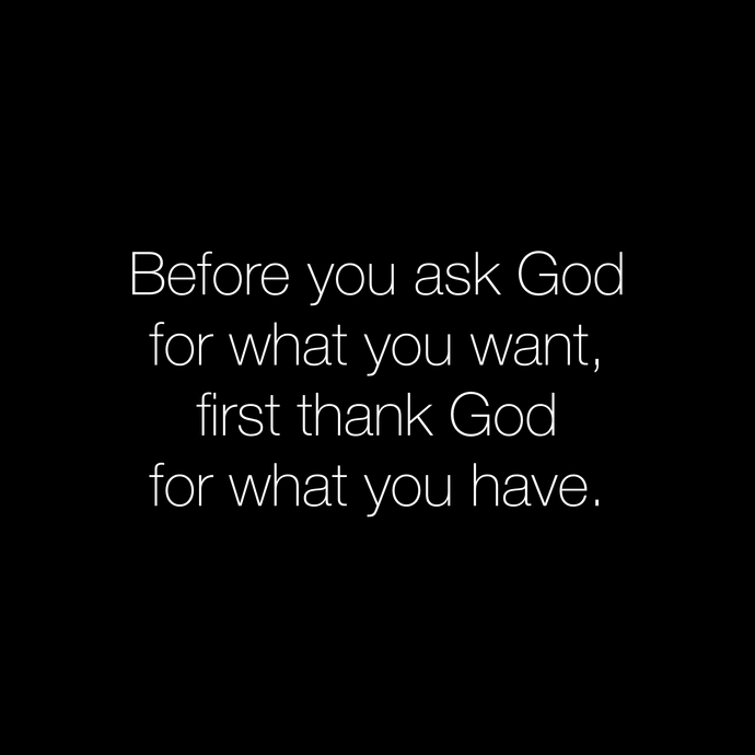 Thankful for it 🙏