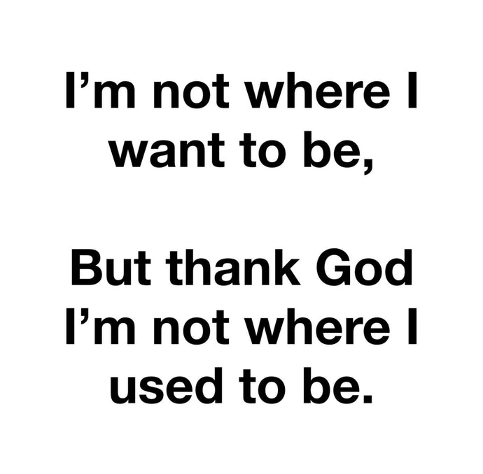 Grateful for progress