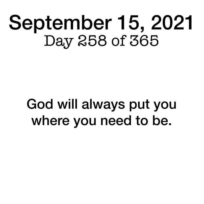 September 15 Devotional