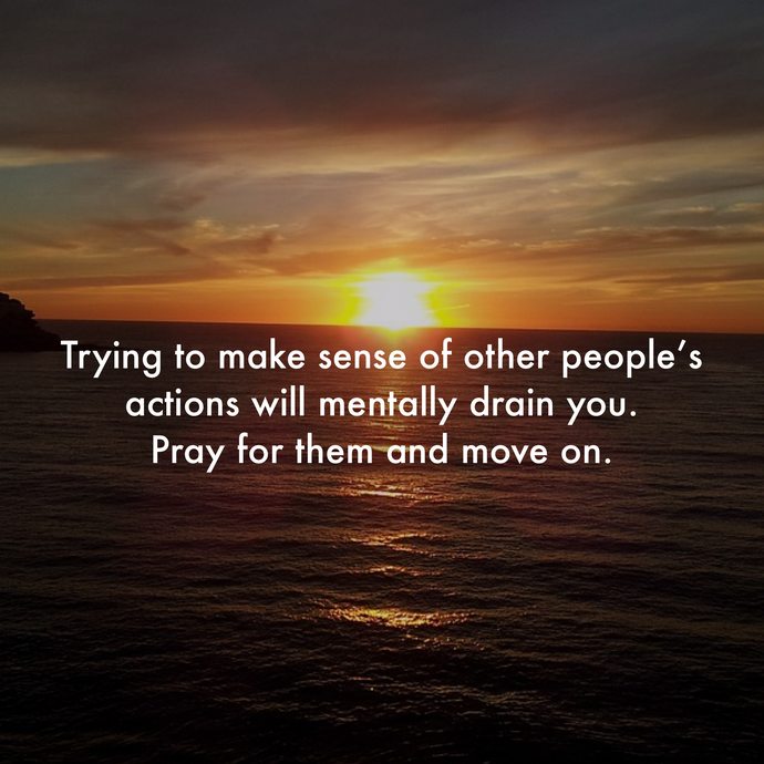 Pray and move on
