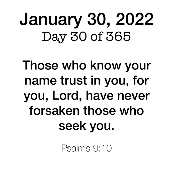 Day 30 Scripture