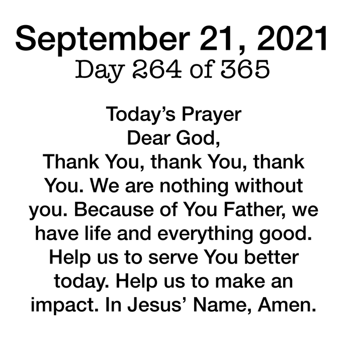 September 21 Devotional