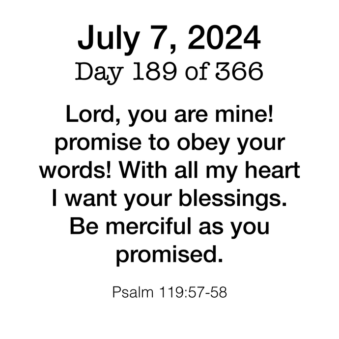Scripture Day 189