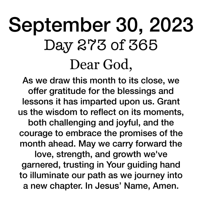 Day 273 Devotional