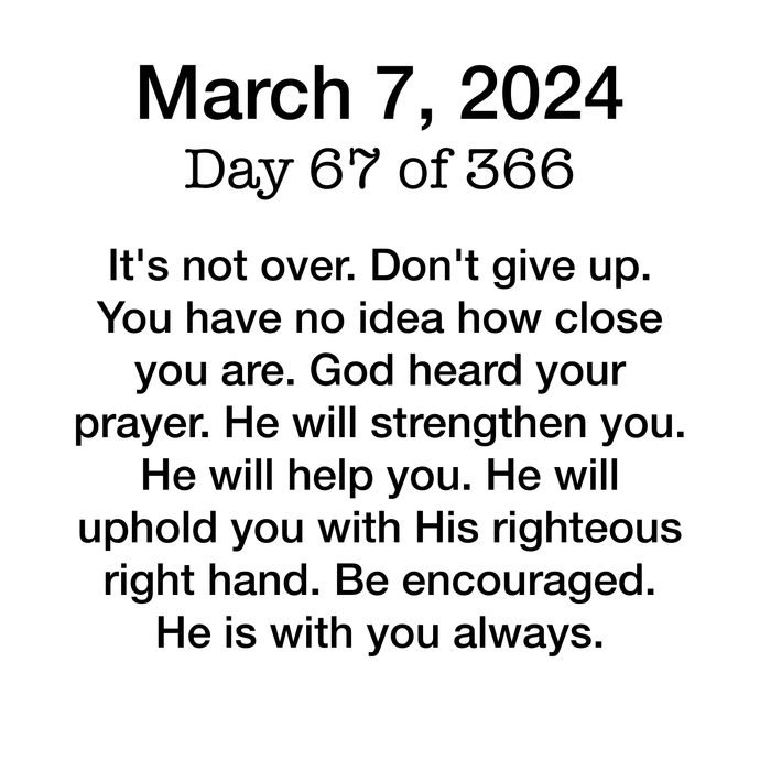 Devotional Day 67