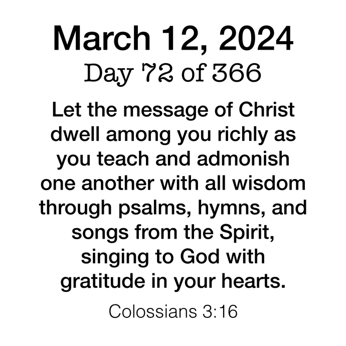 Scripture Day 72