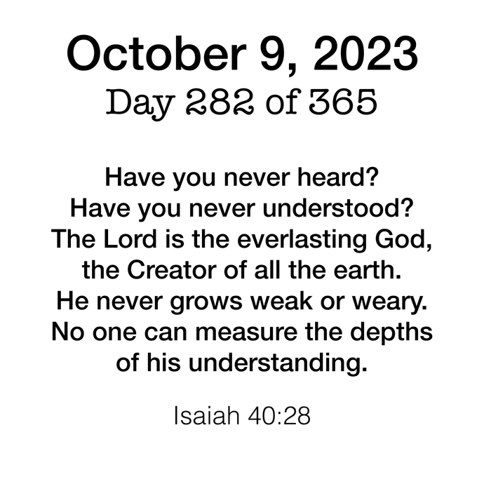 Scripture Day 282