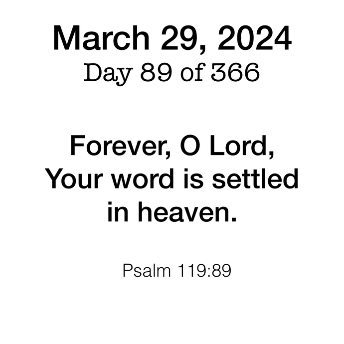 Scripture Day 89