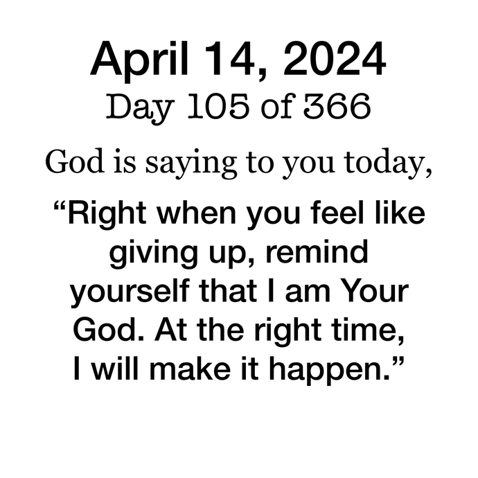 Devotional Day 105