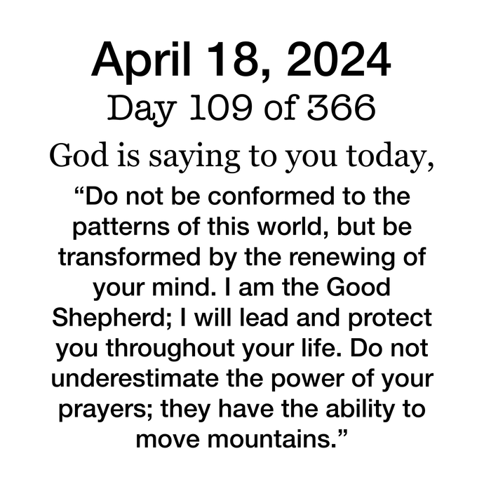 Devotional Day 109