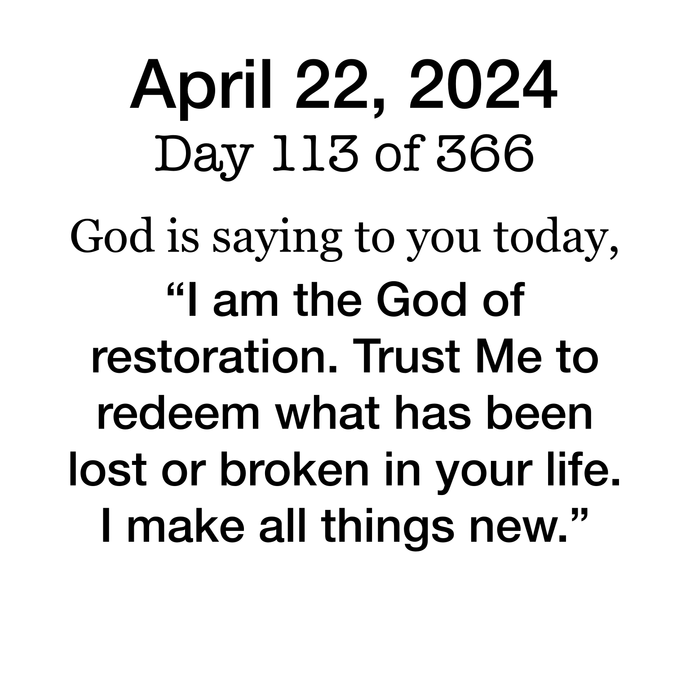 Devotional Day 113