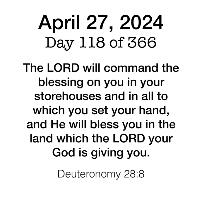 Scripture Day 118
