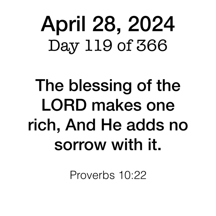 Scripture Day 119