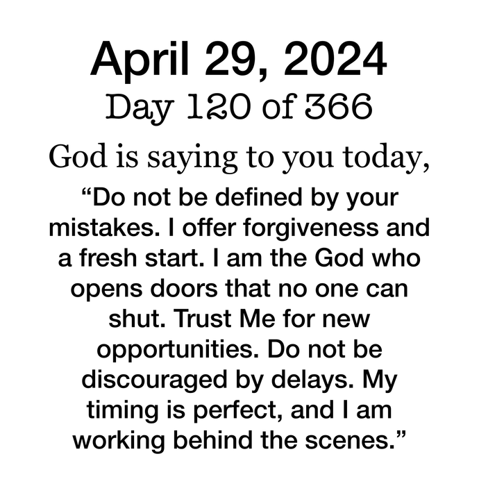 Devotional Day 120