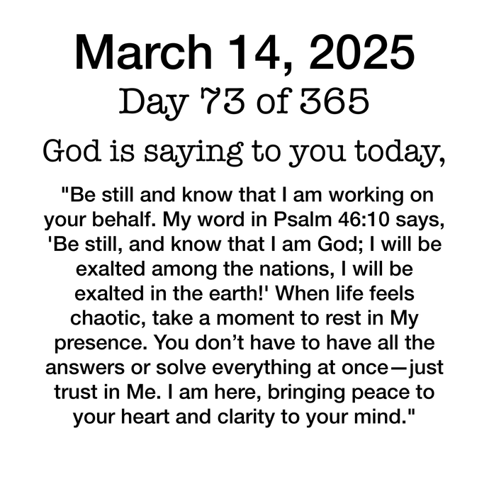 Devotional Day 73