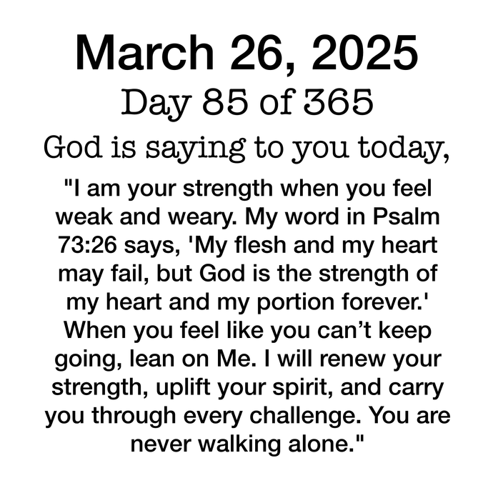 Devotional Day 85