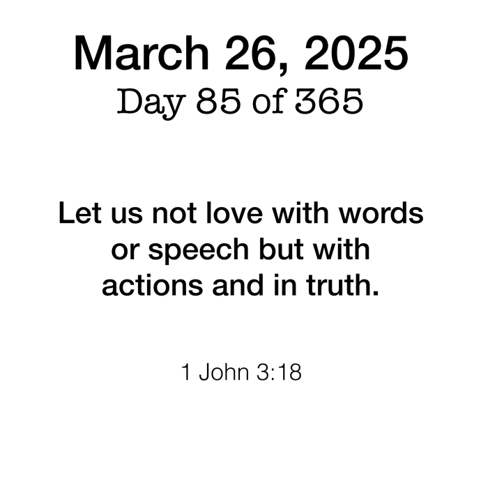 Scripture Day 85