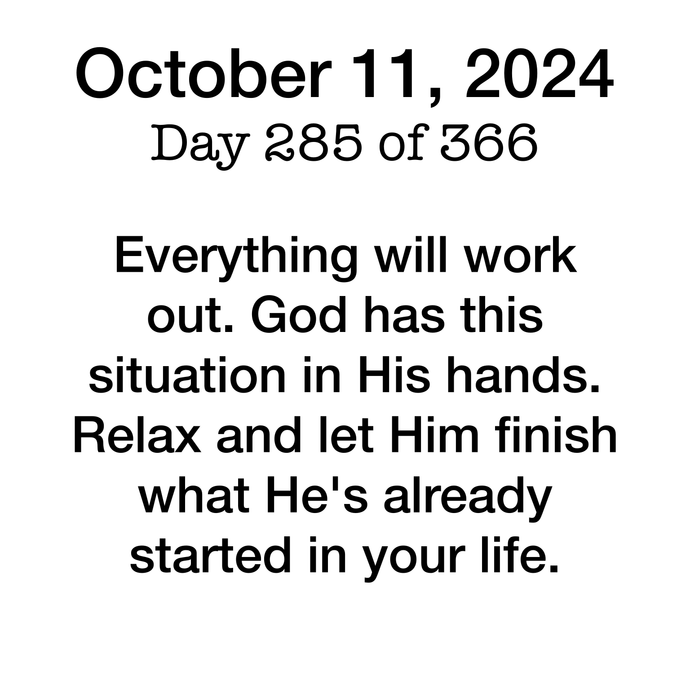 Devotional Day 285