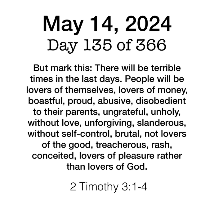 Scripture Day 135