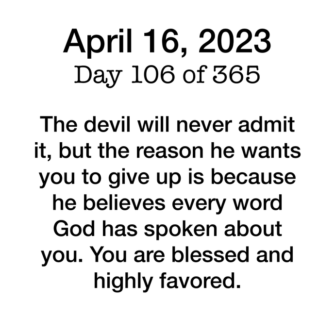 Devotional Day 106