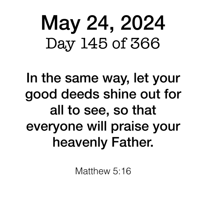 Scripture Day 145