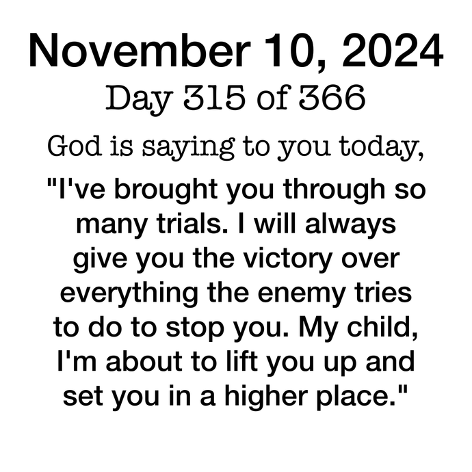 Devotional Day 315