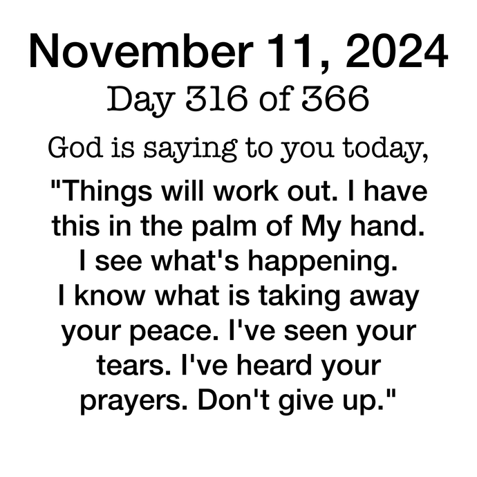 Devotional Day 316