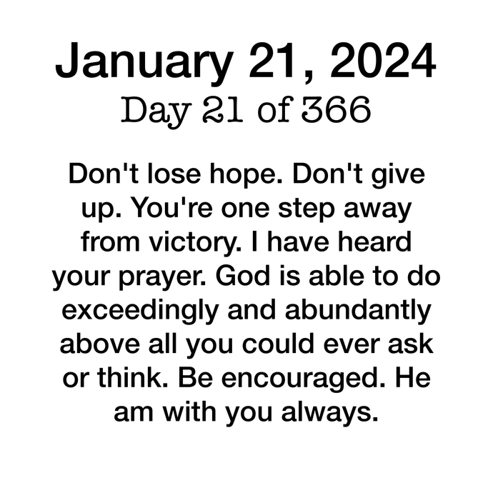 Devotional Day 21
